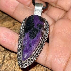 Purple Charoite Pendant 2”